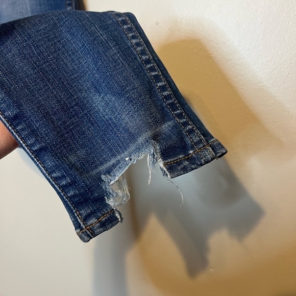 Madewell 10” High Rise Skinny Button Fly Raw Hem Jeans 27 - Picture 4 of 7